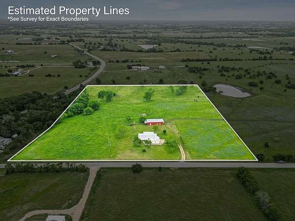 7.2 Acres of Land with Home for Sale in New Ulm, Texas
