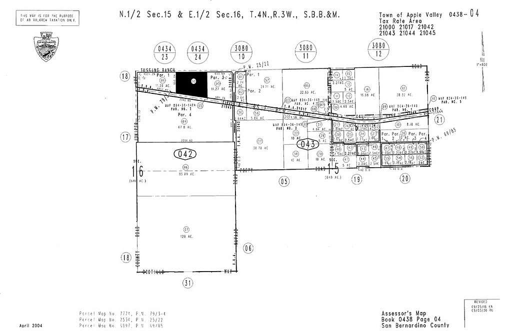 11.87 Acres of Land for Sale in Apple Valley, California