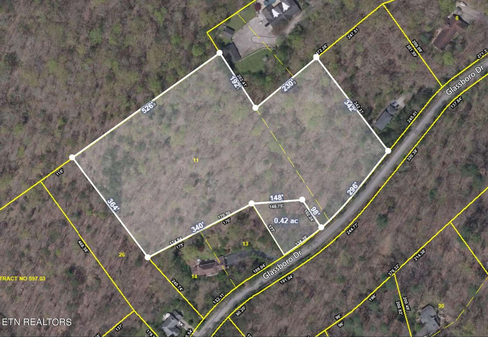 7.3 Acres of Residential Land for Sale in Oak Ridge, Tennessee
