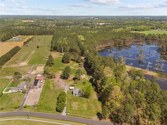 17.5 Acres of Land with Home for Sale in Suffolk, Virginia