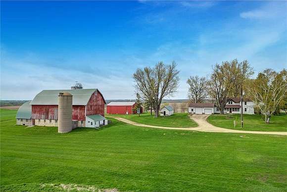 36 Acres of Agricultural Land with Home for Sale in Plum City, Wisconsin