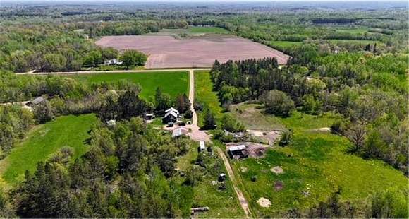 105 Acres of Agricultural Land with Home for Sale in Sandstone, Minnesota