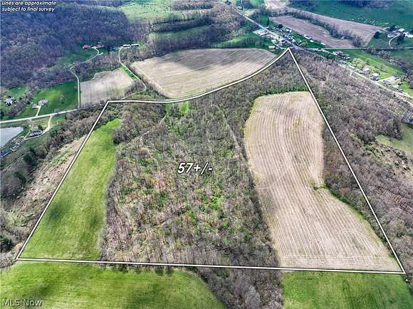 57 Acres of Recreational Land for Sale in Warsaw, Ohio
