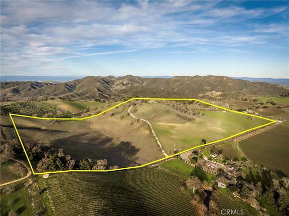 86 Acres of Agricultural Land with Home for Sale in Paso Robles, California