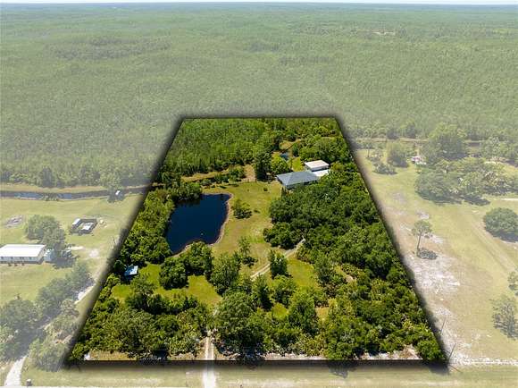 5 Acres of Land with Home for Sale in St. Cloud, Florida