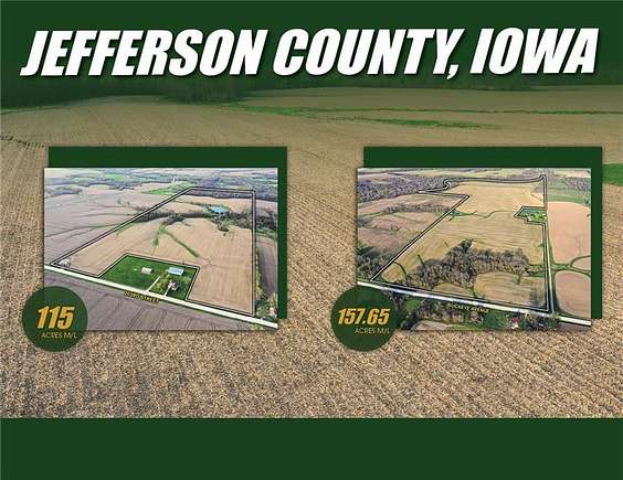158 Acres of Agricultural Land for Sale in Batavia, Iowa