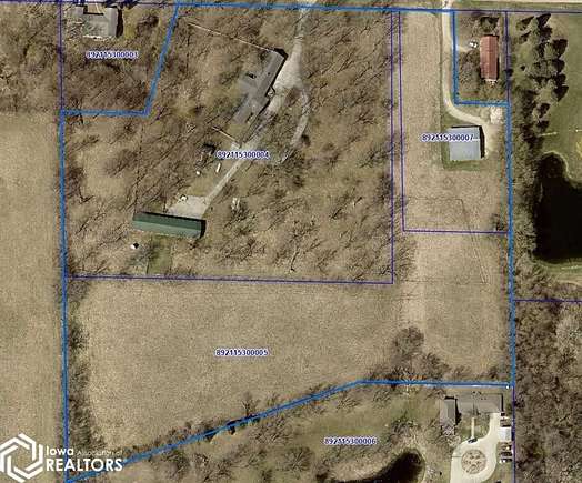 12.7 Acres of Land with Home for Sale in Alden, Iowa