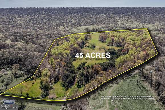 45 Acres of Recreational Land for Sale in Berkeley Springs, West Virginia