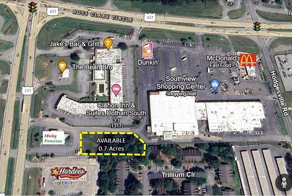 0.71 Acres of Commercial Land for Sale in Dothan, Alabama