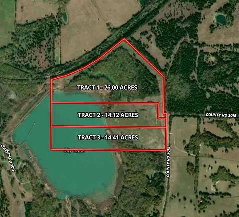 54.5 Acres of Land for Auction in Bonham, Texas