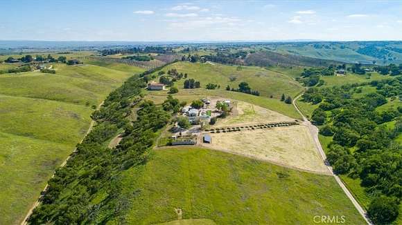 11.1 Acres of Land with Home for Sale in Paso Robles, California