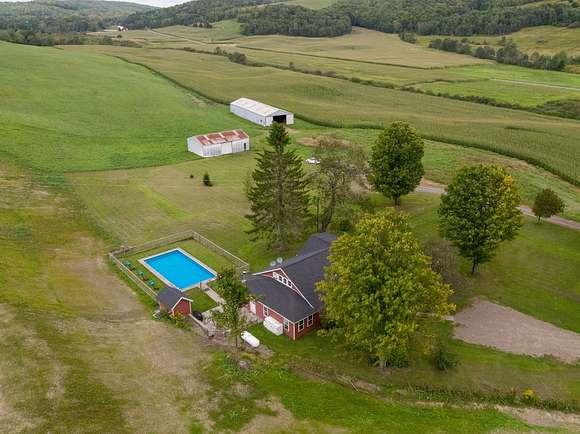 389 Acres of Agricultural Land with Home for Sale in Hartwick, New York