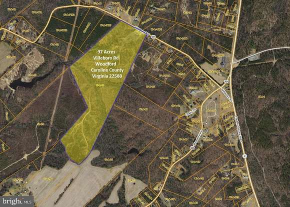 97.2 Acres of Land for Sale in Woodford, Virginia