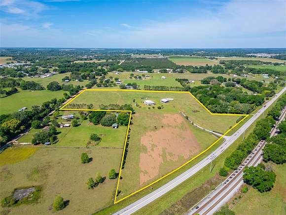 21.6 Acres of Agricultural Land with Home for Sale in Dade City, Florida