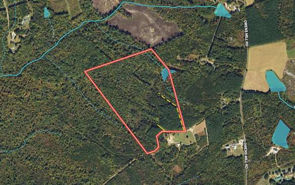 44.8 Acres of Recreational Land for Sale in Nathalie, Virginia