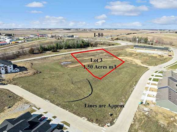 1.5 Acres of Commercial Land for Sale in Springdale Township, Iowa