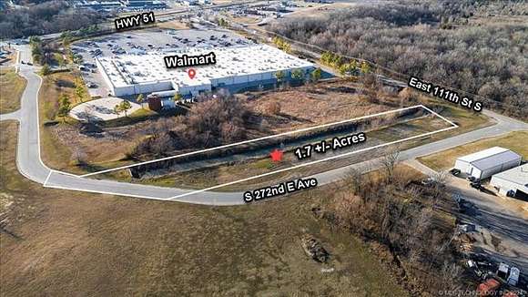 1.7 Acres of Commercial Land for Sale in Coweta, Oklahoma