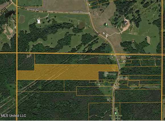 38.9 Acres of Land for Sale in Holly Springs, Mississippi