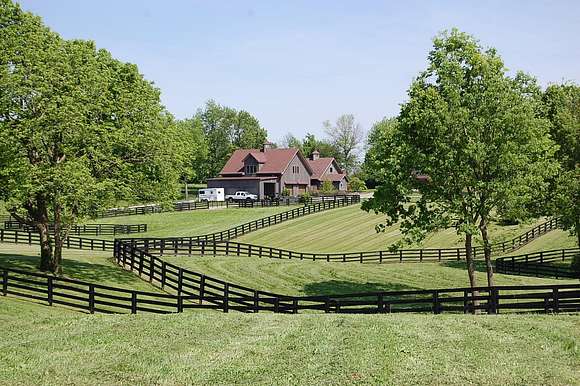 34.2 Acres of Agricultural Land with Home for Sale in Lexington, Kentucky