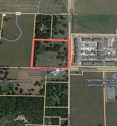 10 Acres of Land for Sale in Springdale, Arkansas