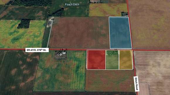 40 Acres of Agricultural Land for Sale in Sheridan, Indiana