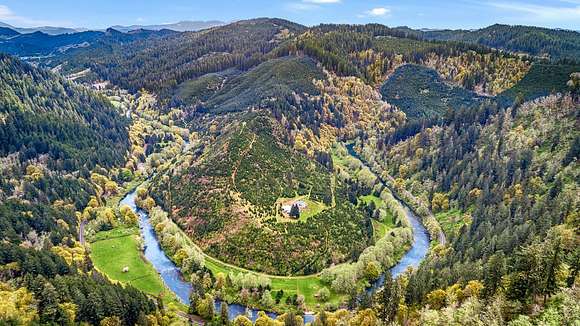 97.1 Acres of Recreational Land with Home for Sale in Alsea, Oregon