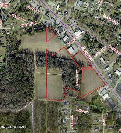 12.5 Acres of Mixed-Use Land for Sale in Richlands, North Carolina