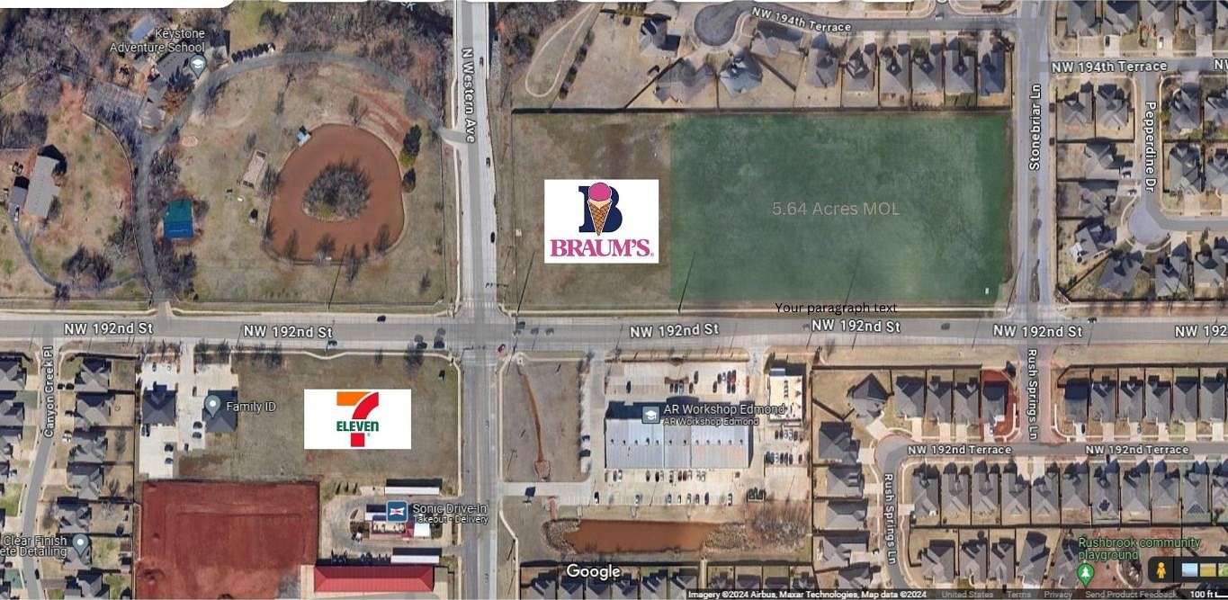 5.6 Acres of Commercial Land for Sale in Edmond, Oklahoma