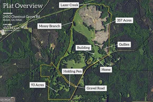 450 Acres of Land for Sale in Shiloh, Georgia
