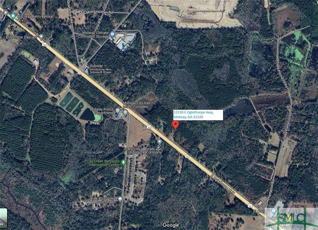 12.4 Acres of Mixed-Use Land for Sale in Midway, Georgia