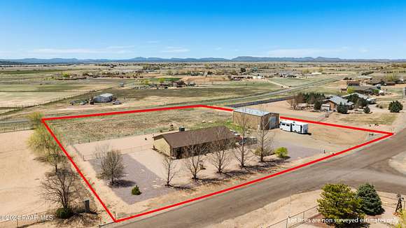 2 Acres of Residential Land with Home for Sale in Paulden, Arizona