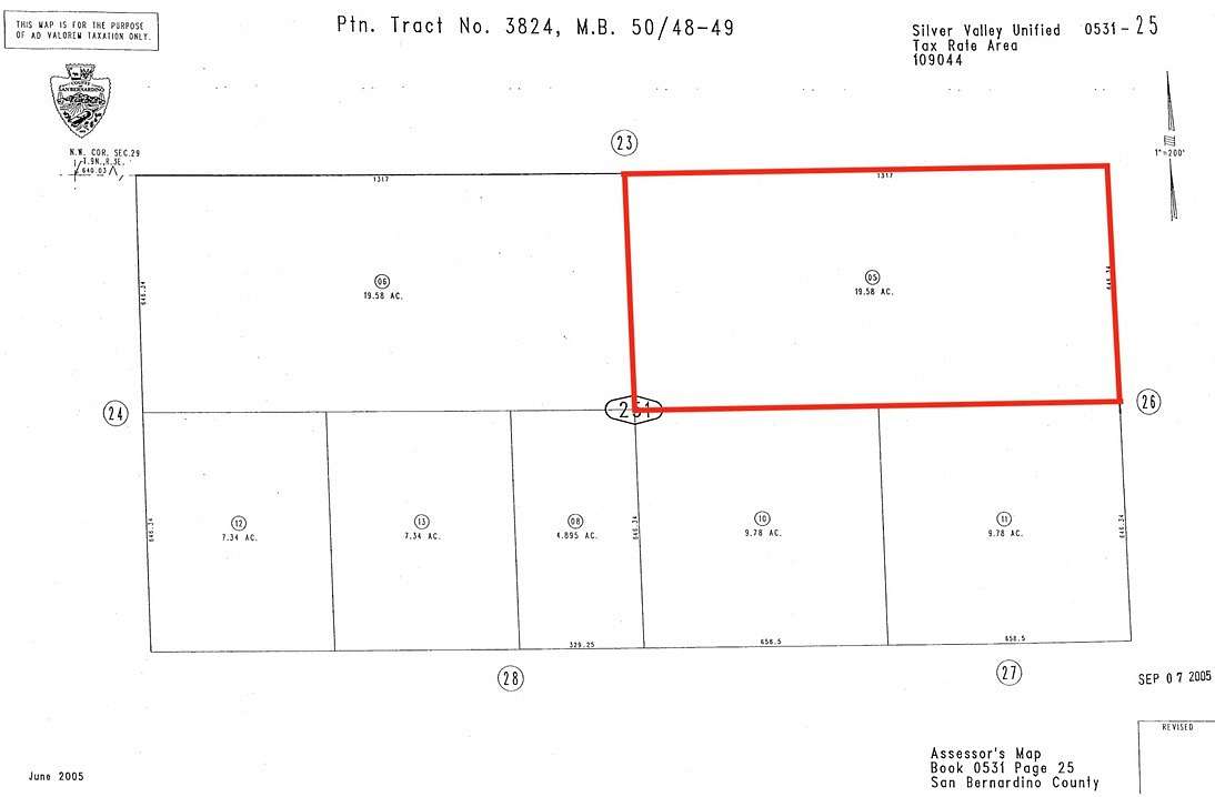 19.6 Acres of Recreational Land for Sale in Newberry Springs, California
