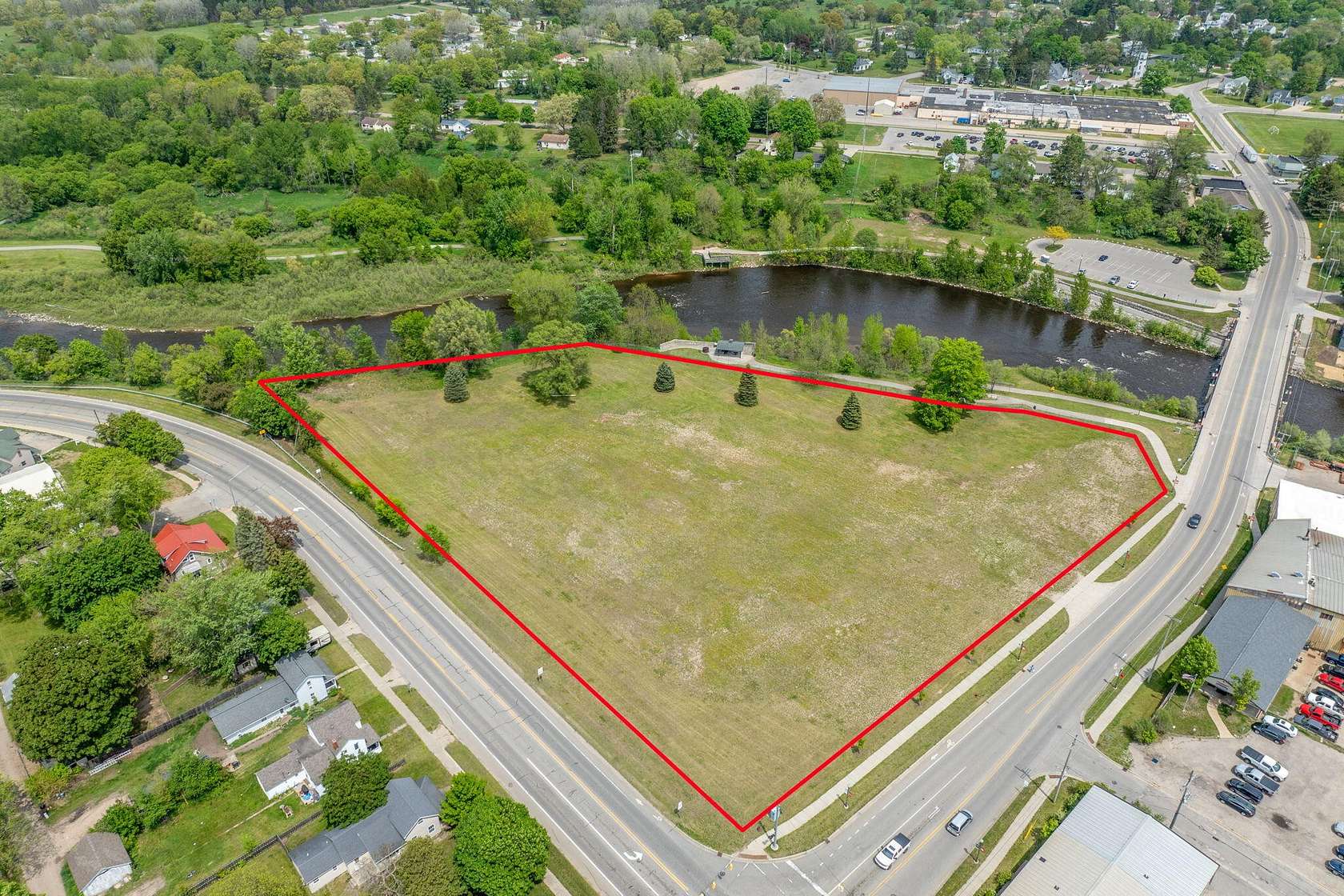 4.8 Acres of Commercial Land for Sale in Big Rapids, Michigan