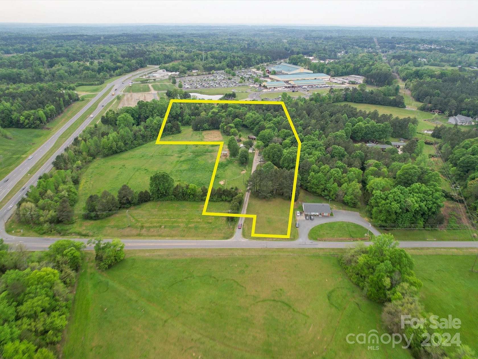 5 Acres of Residential Land with Home for Sale in Concord, North Carolina