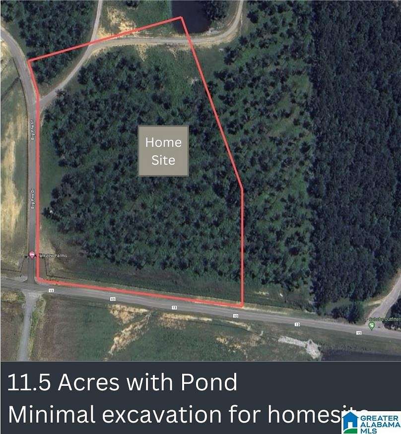 11.5 Acres of Recreational Land for Sale in Helena, Alabama