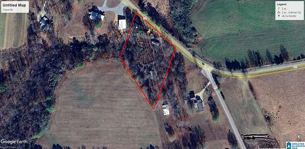2 Acres of Residential Land for Sale in Crane Hill, Alabama