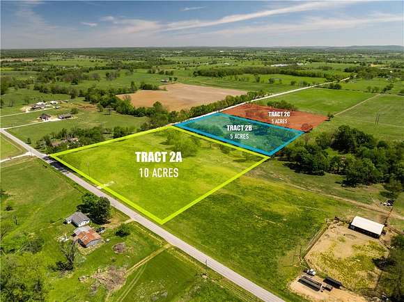 10 Acres of Agricultural Land for Sale in Prairie Grove, Arkansas