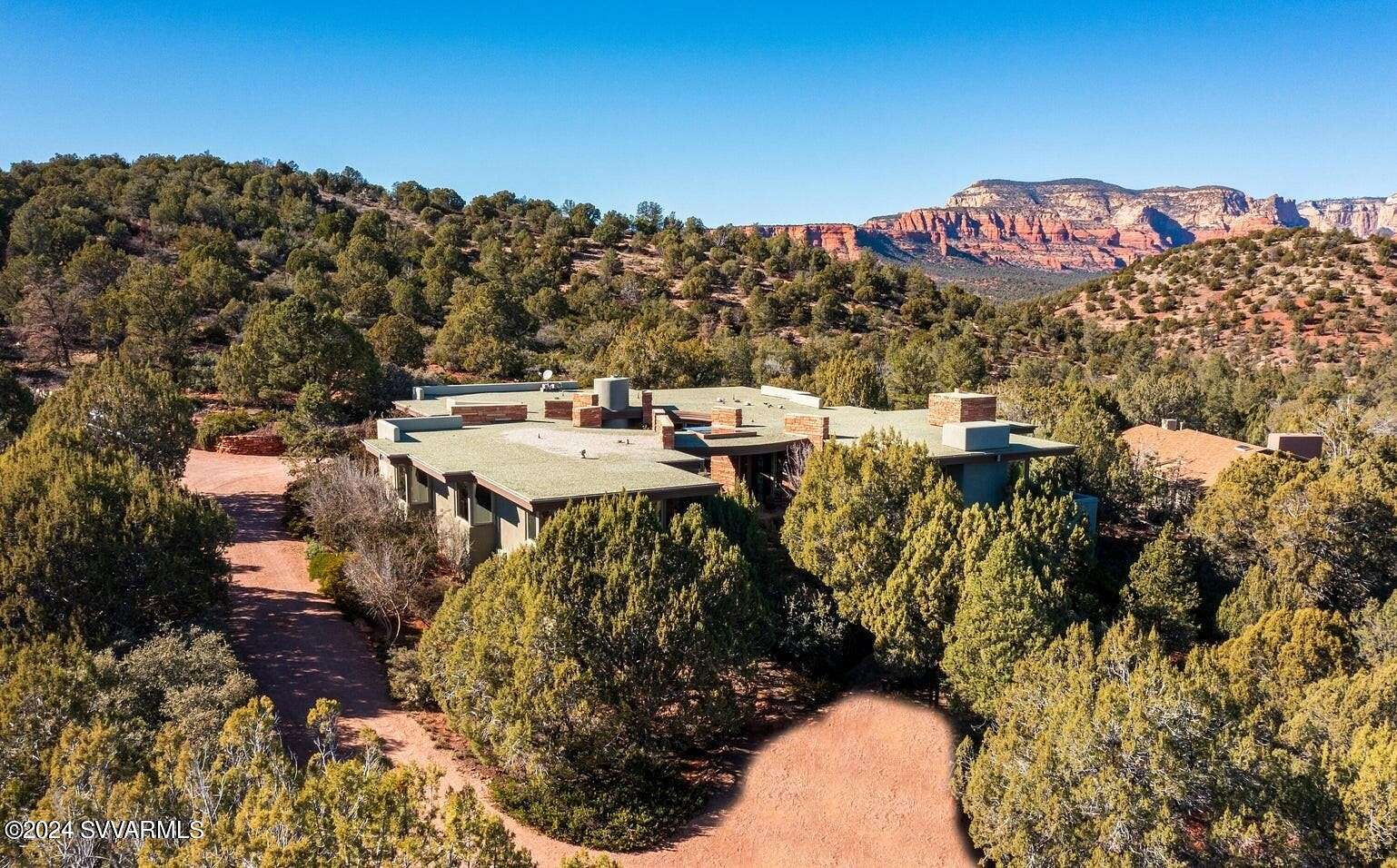 2.5 Acres of Residential Land with Home for Sale in Sedona, Arizona