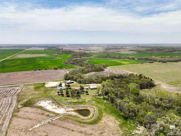 10.3 Acres of Land with Home for Sale in Solomon, Kansas