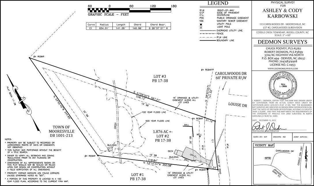 1.9 Acres of Residential Land for Sale in Mooresville, North Carolina