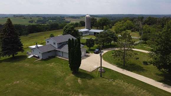 52 Acres of Agricultural Land with Home for Sale in Cannon Falls, Minnesota