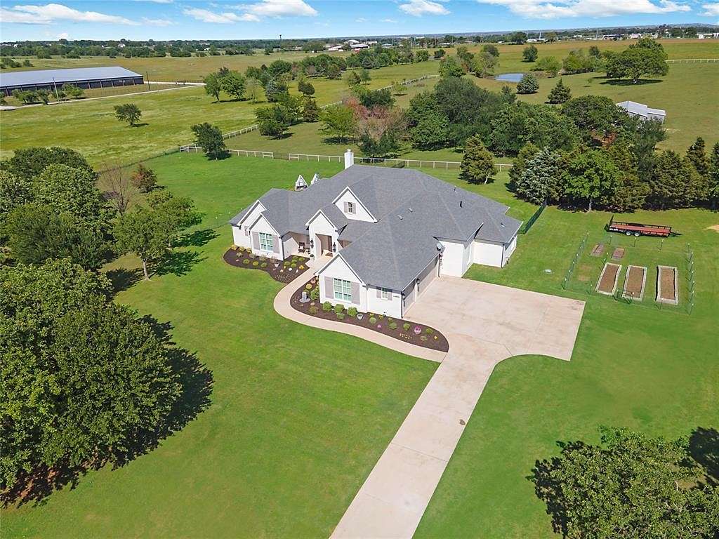10.3 Acres of Land with Home for Sale in Cross Roads, Texas