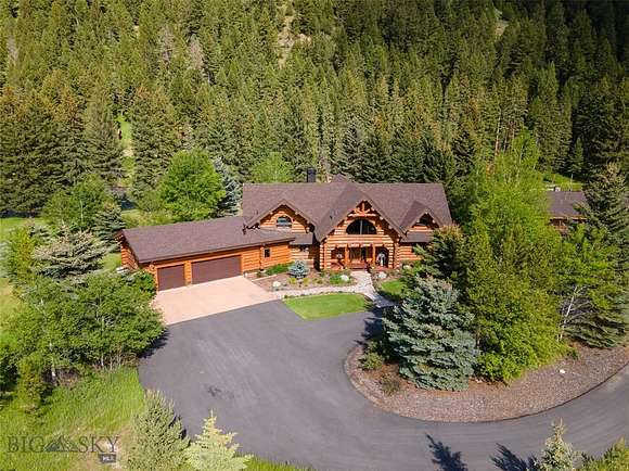 12.4 Acres of Recreational Land with Home for Sale in Big Sky, Montana