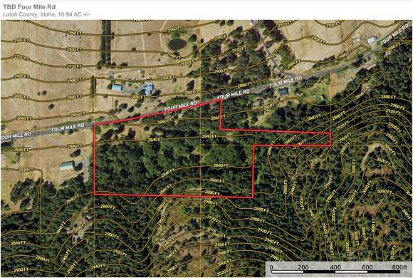 10.9 Acres of Land for Sale in Viola, Idaho