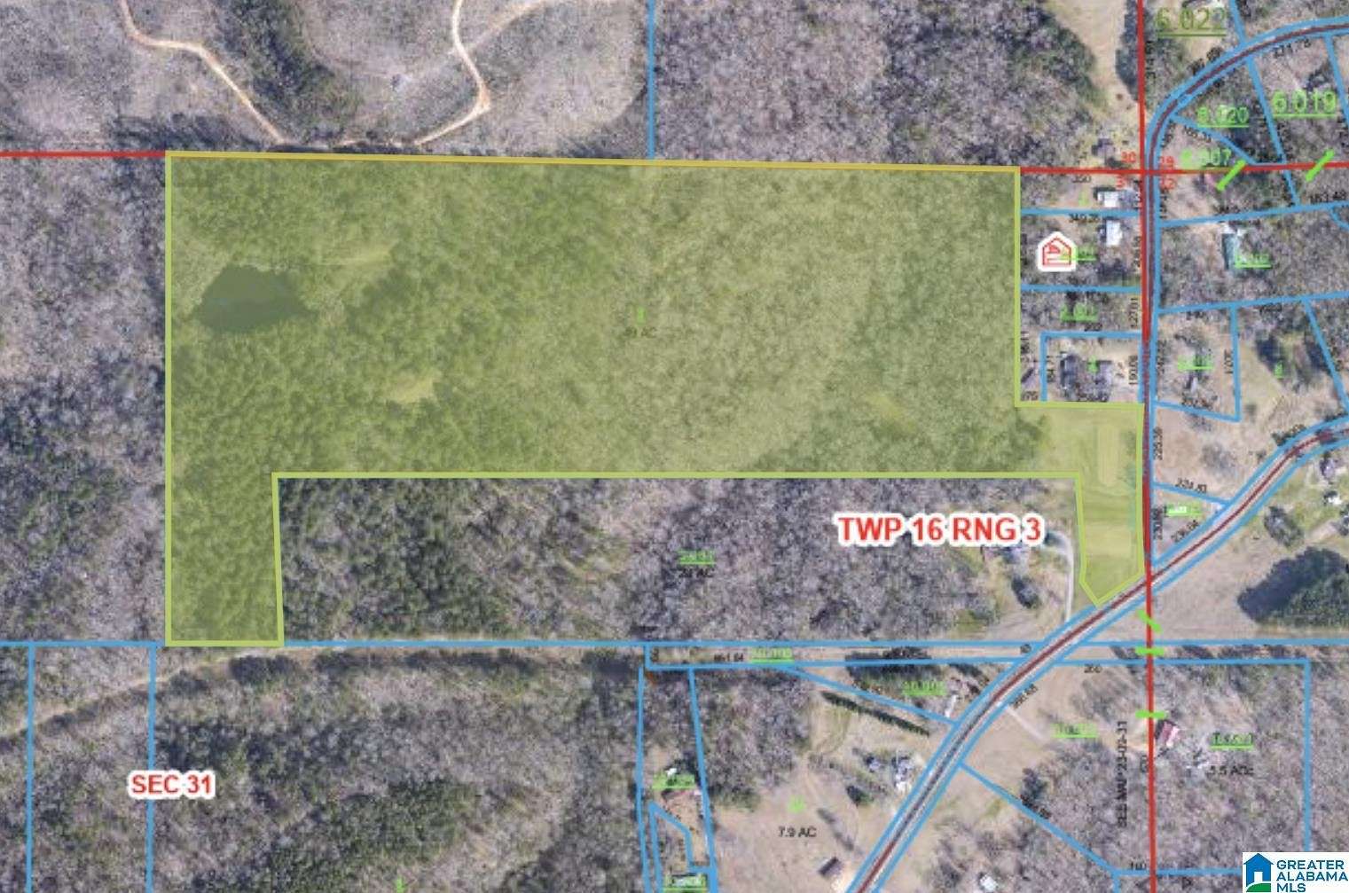 47 Acres of Land for Sale in Pell City, Alabama