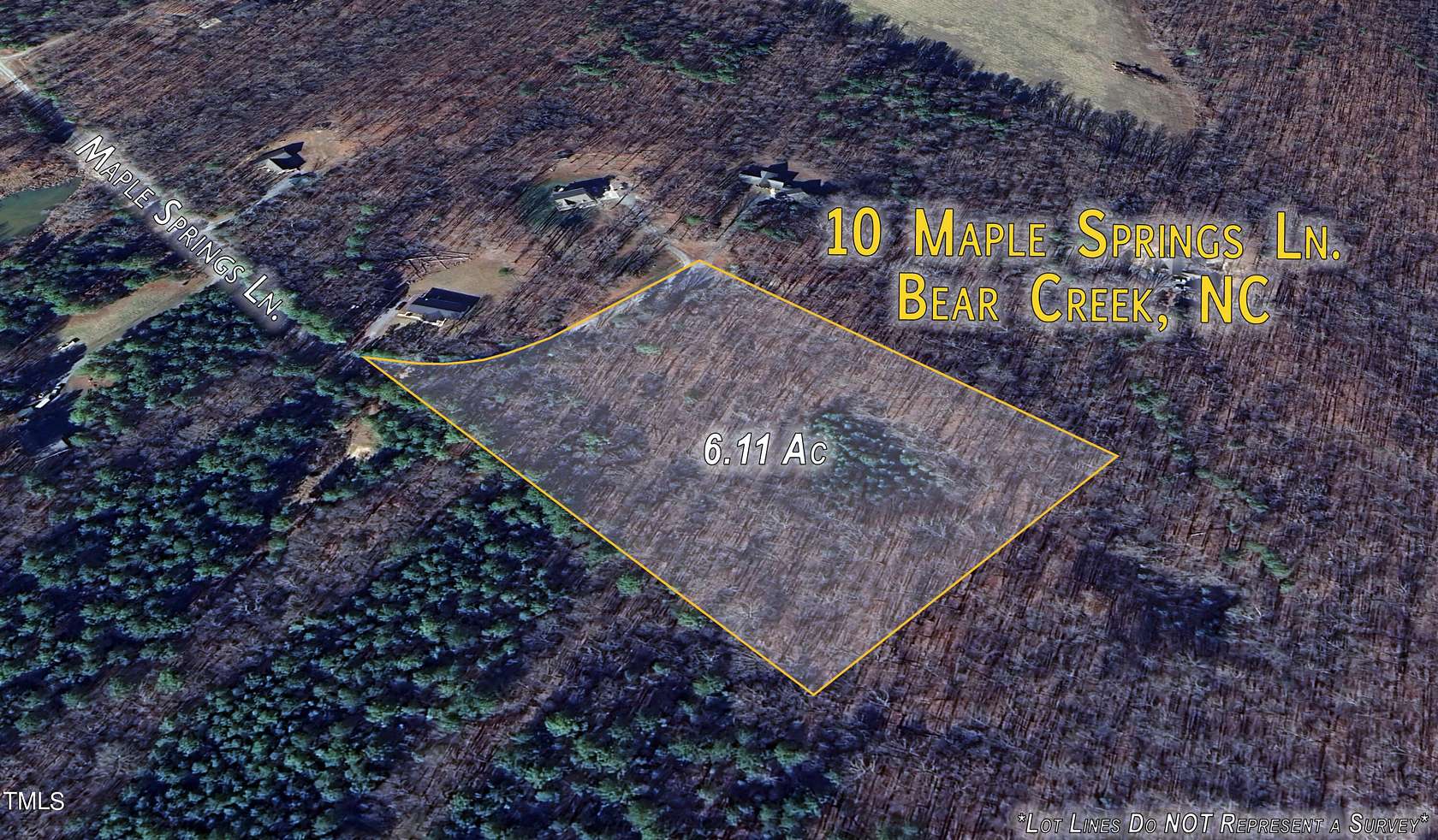 6.1 Acres of Land for Sale in Bear Creek, North Carolina
