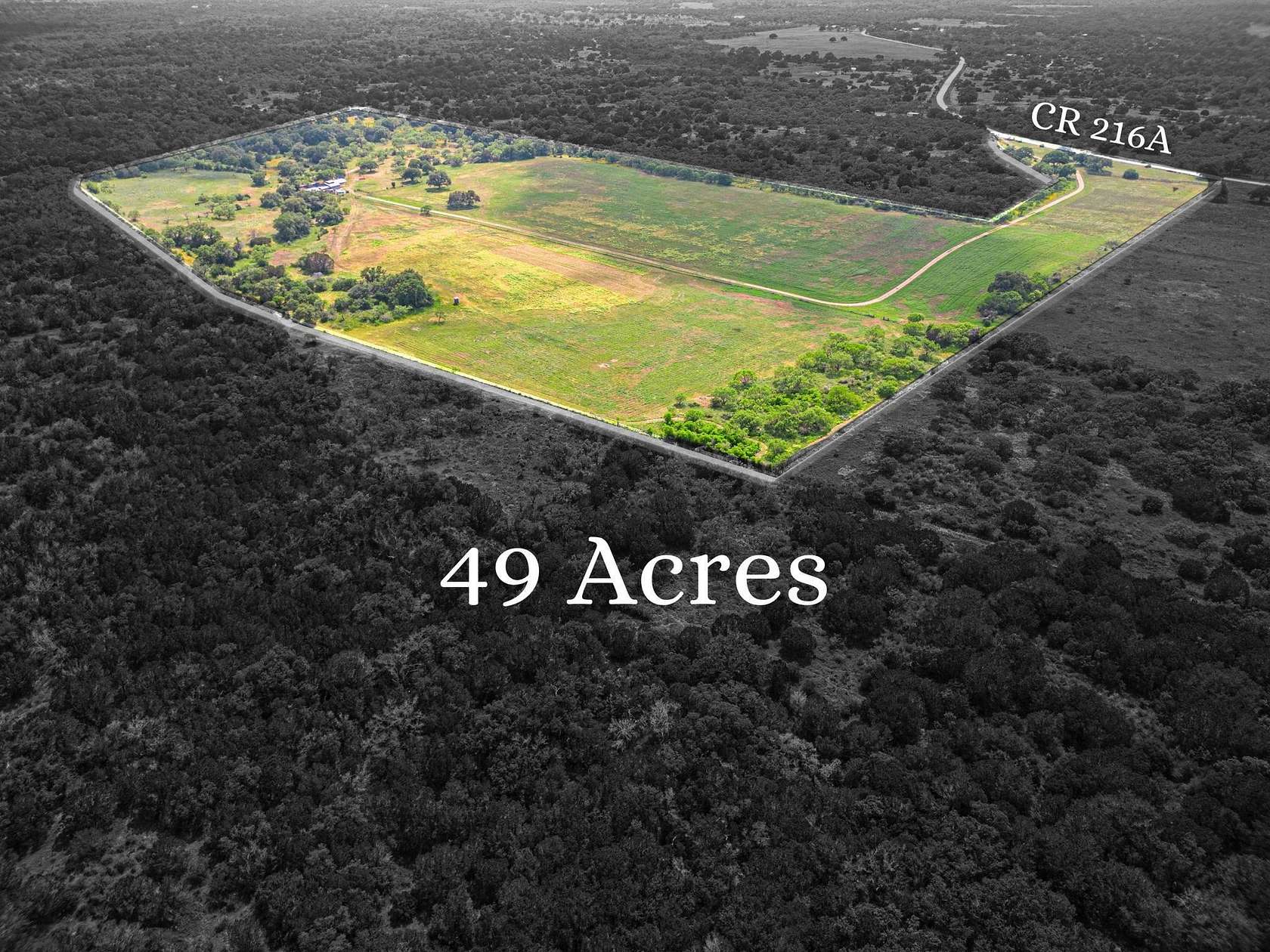 49 Acres of Land with Home for Sale in Llano, Texas