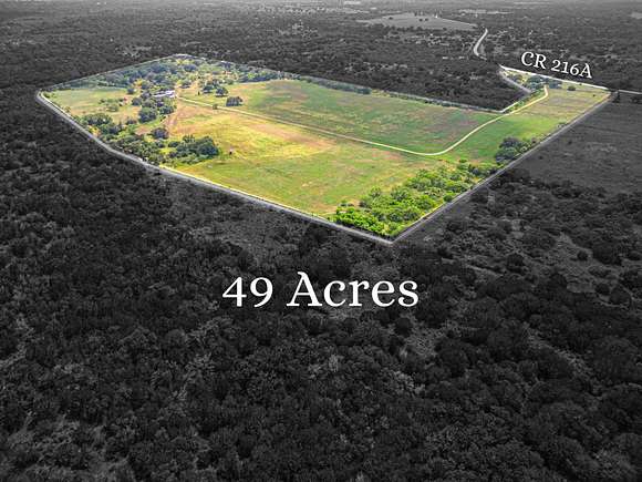 49 Acres of Land with Home for Sale in Llano, Texas