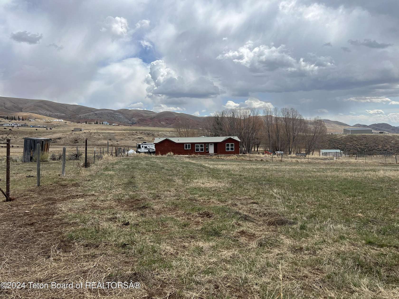 36.96 Acres of Agricultural Land with Home for Sale in La Barge, Wyoming