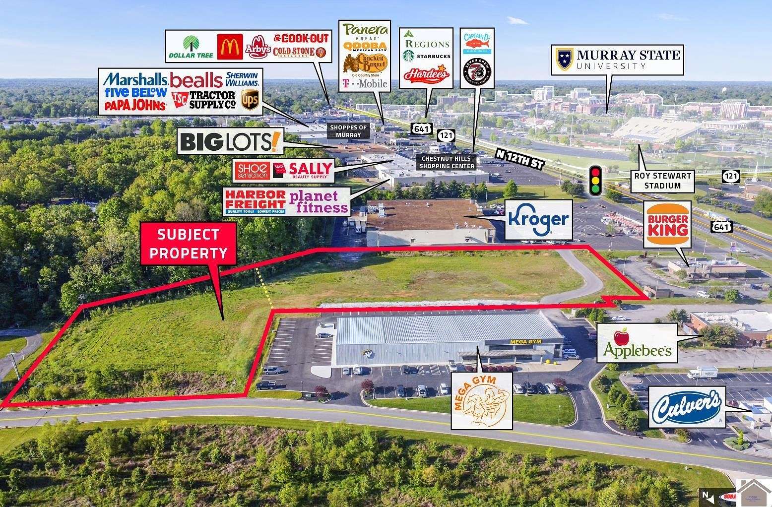4.5 Acres of Commercial Land for Sale in Murray, Kentucky